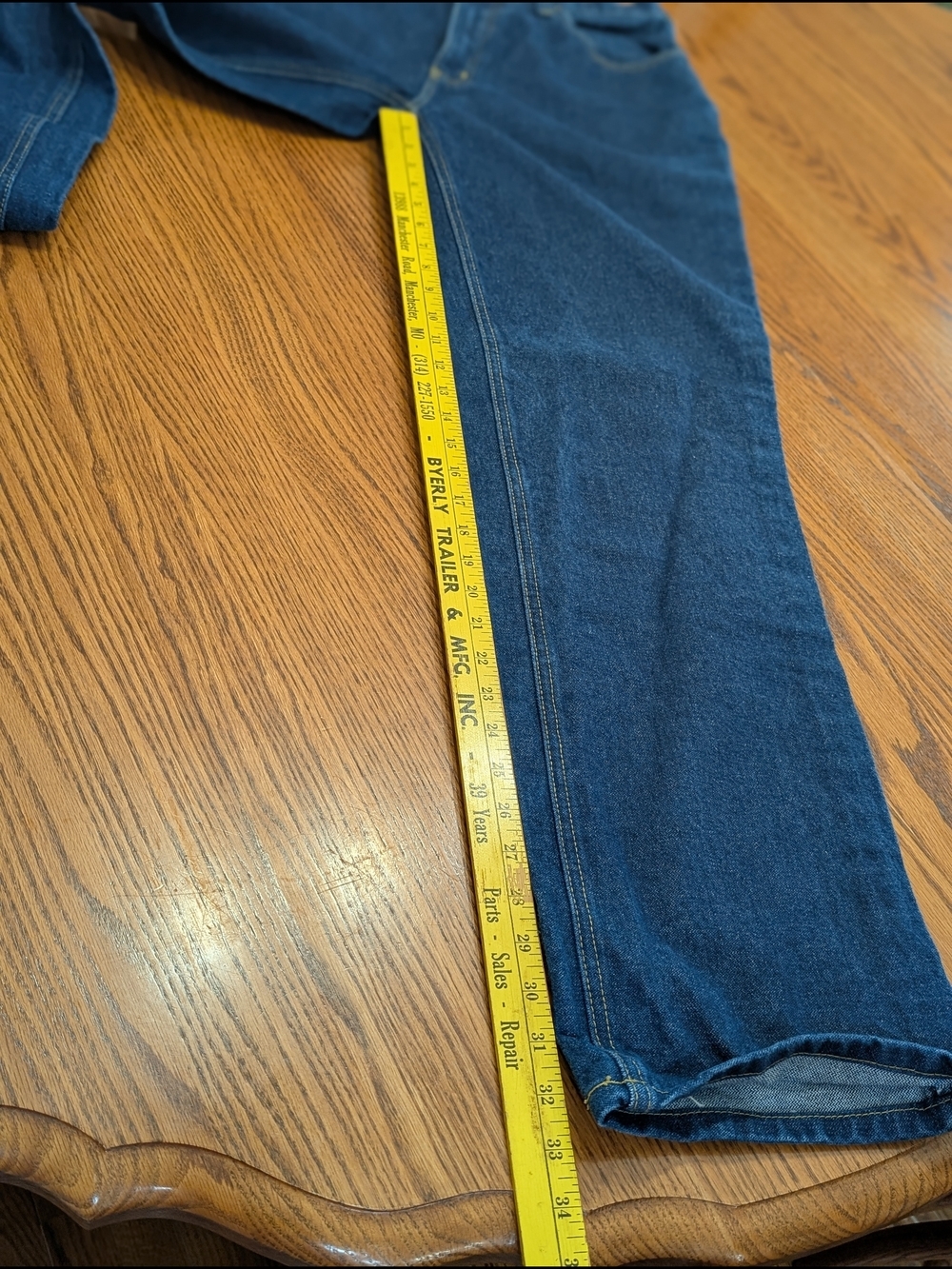 Carhartt FR Flame Resistant Jeans Men's 32x34 CAT 2 NFPA 2112 Dark Wash Workwear - Picture 13 of 16